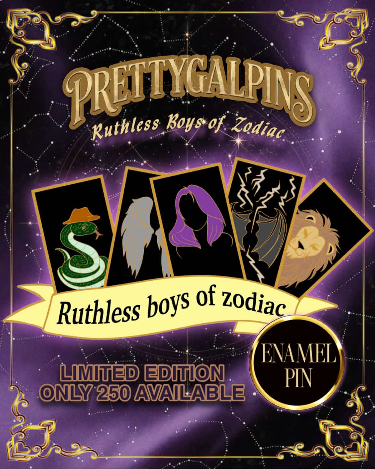 Ruthless Boys of Zodiac Enamel Pin Enamel Pin