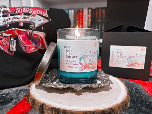 Book Girl Summer Candle