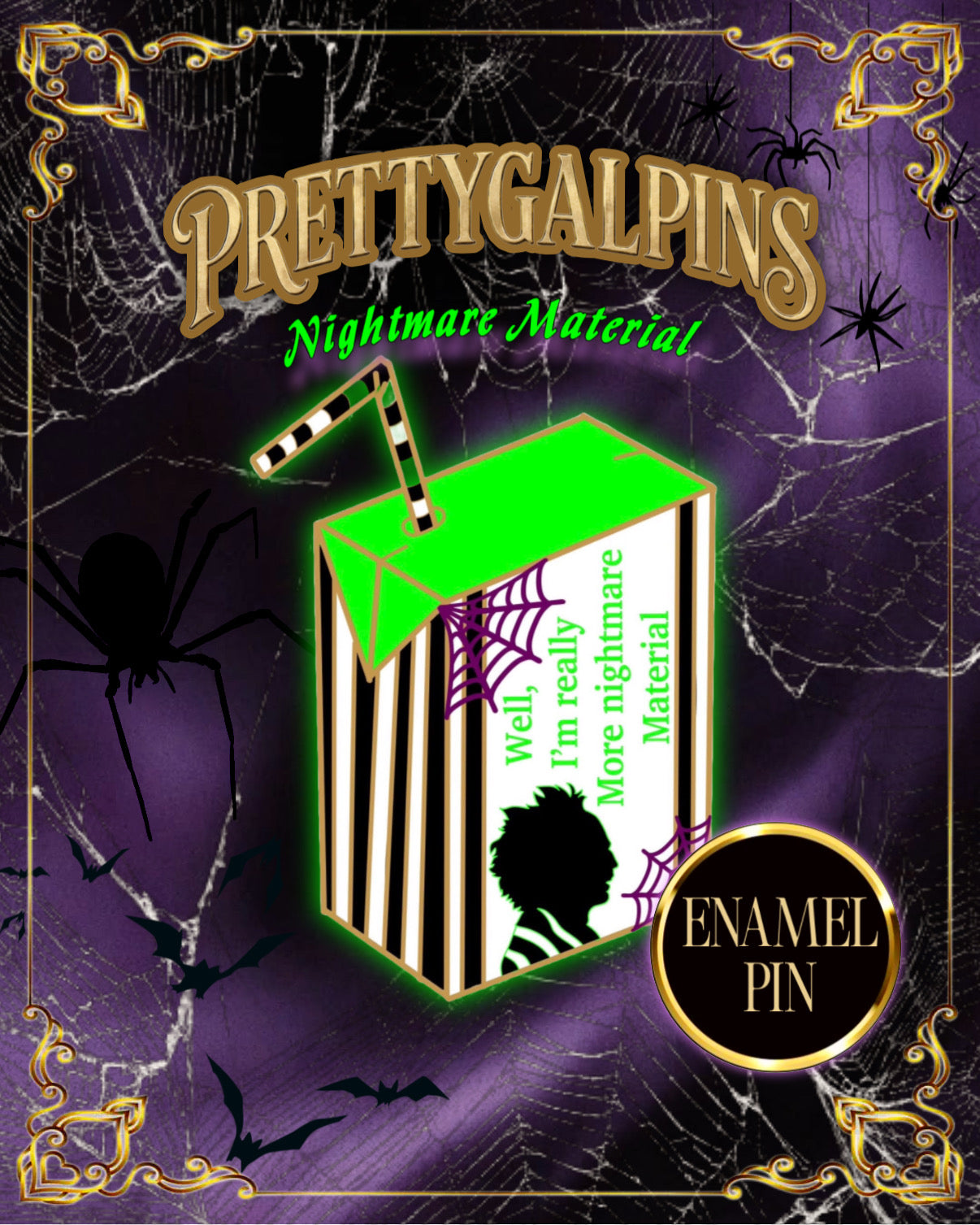 Nightmare Material Enamel Pin