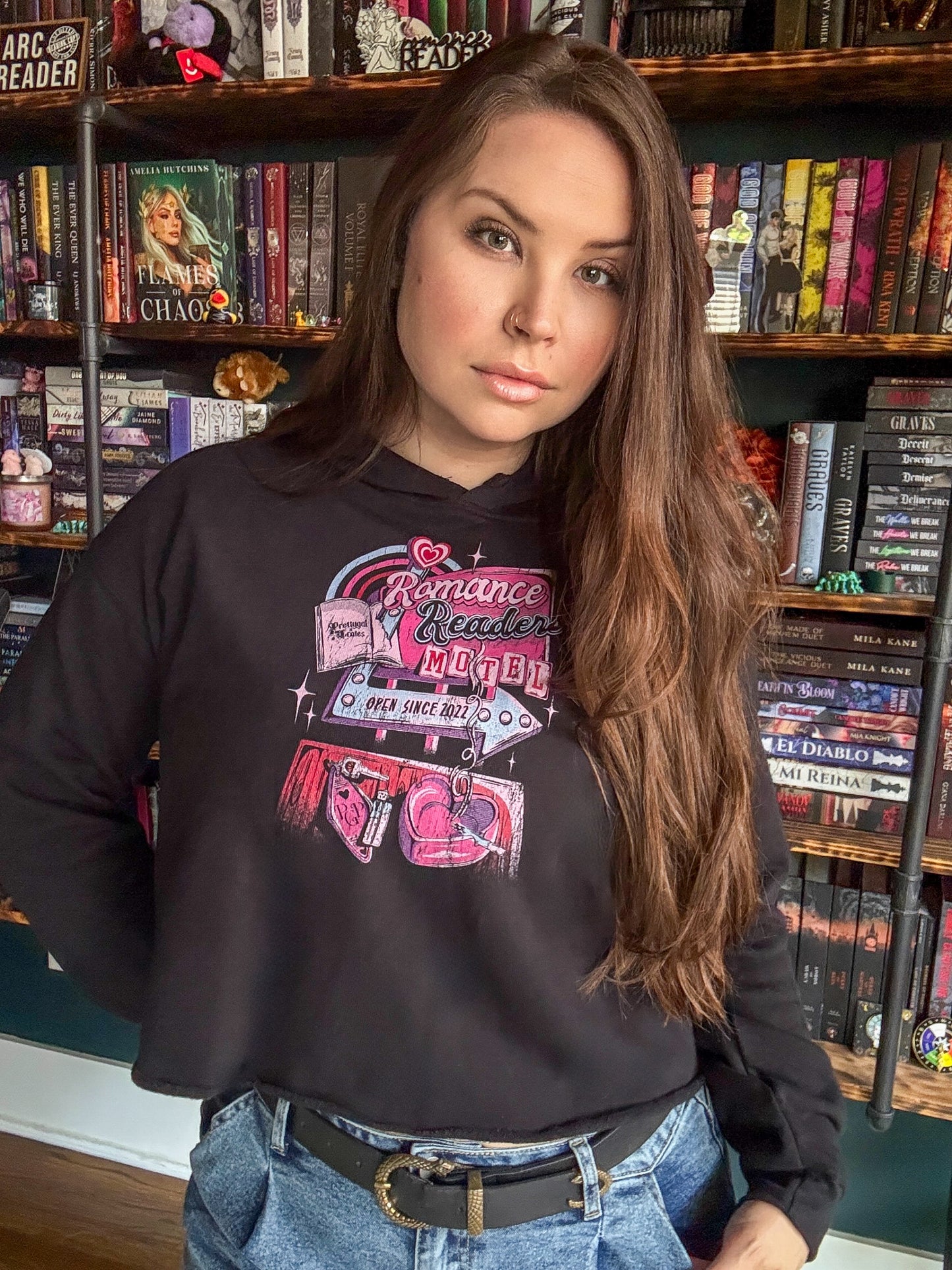 PGP Romance Motel Cropped Hoodie