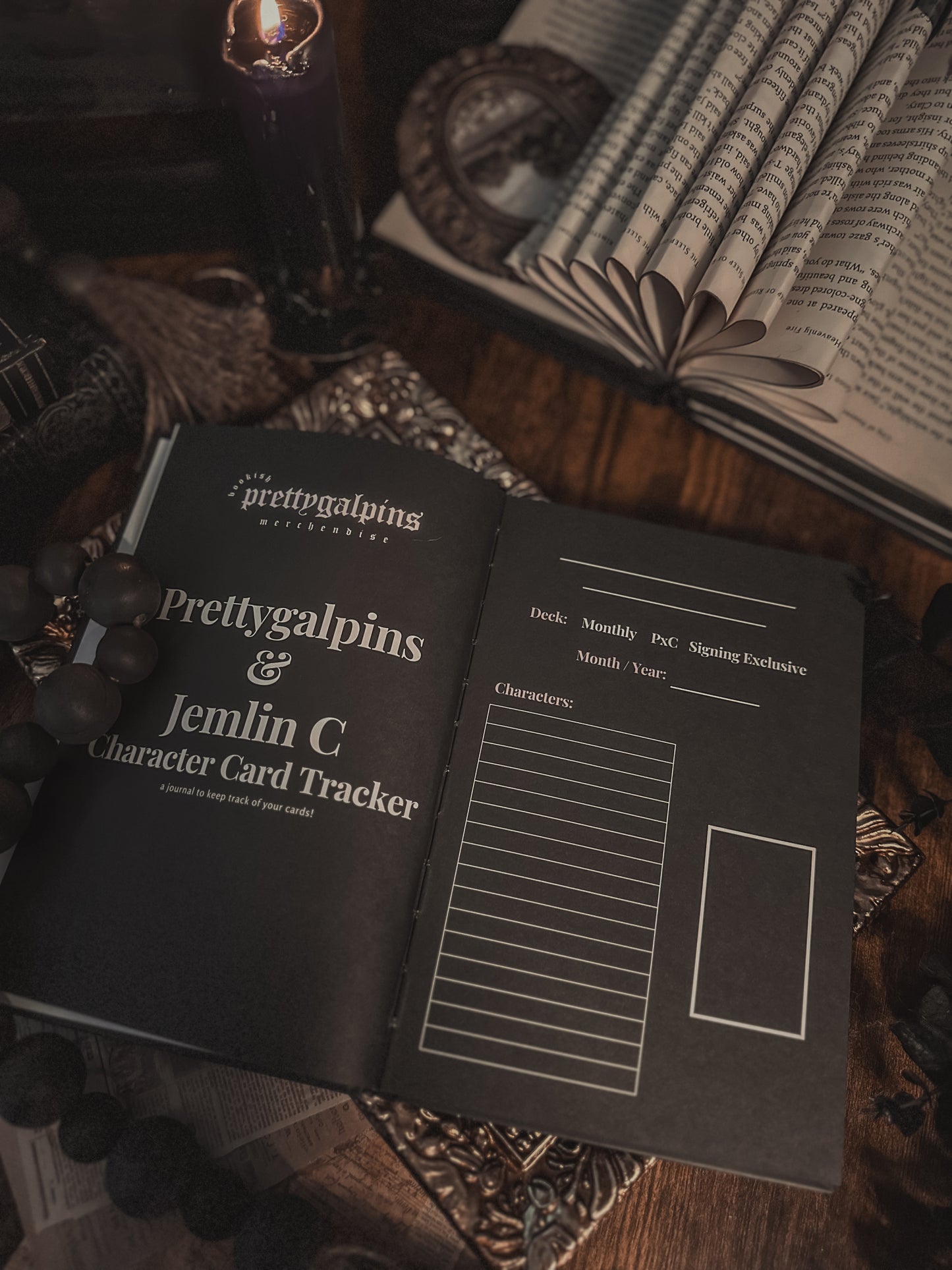 Prettygalpins Card Tracker Journal