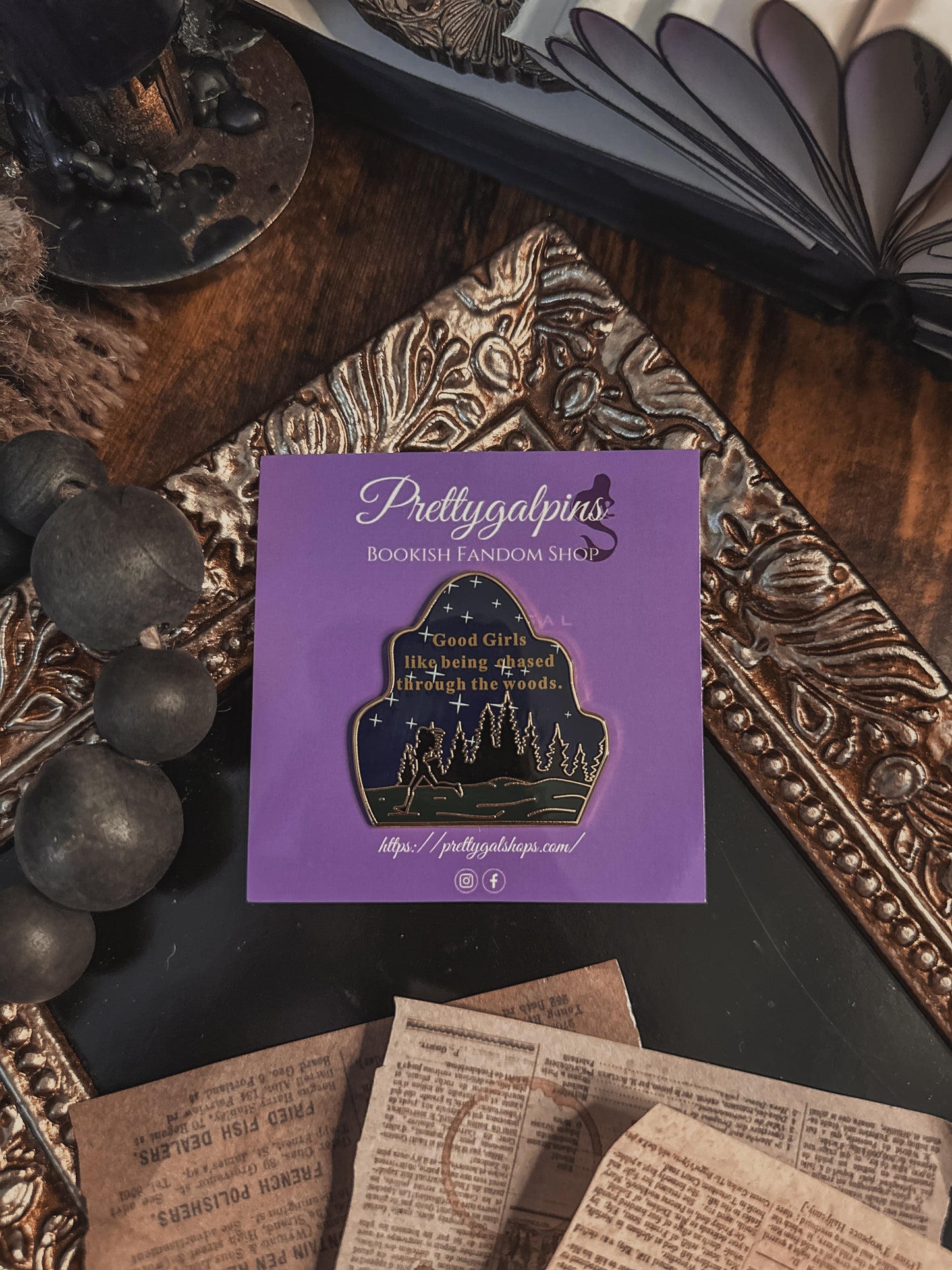 Good Girls in the Woods Enamel Pin