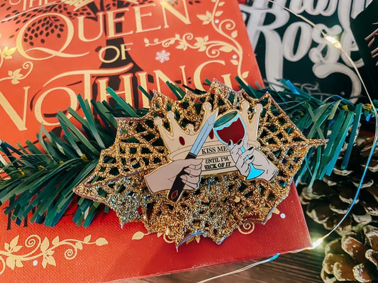 Kiss Me Until I'm Sick of It Enamel Pin
